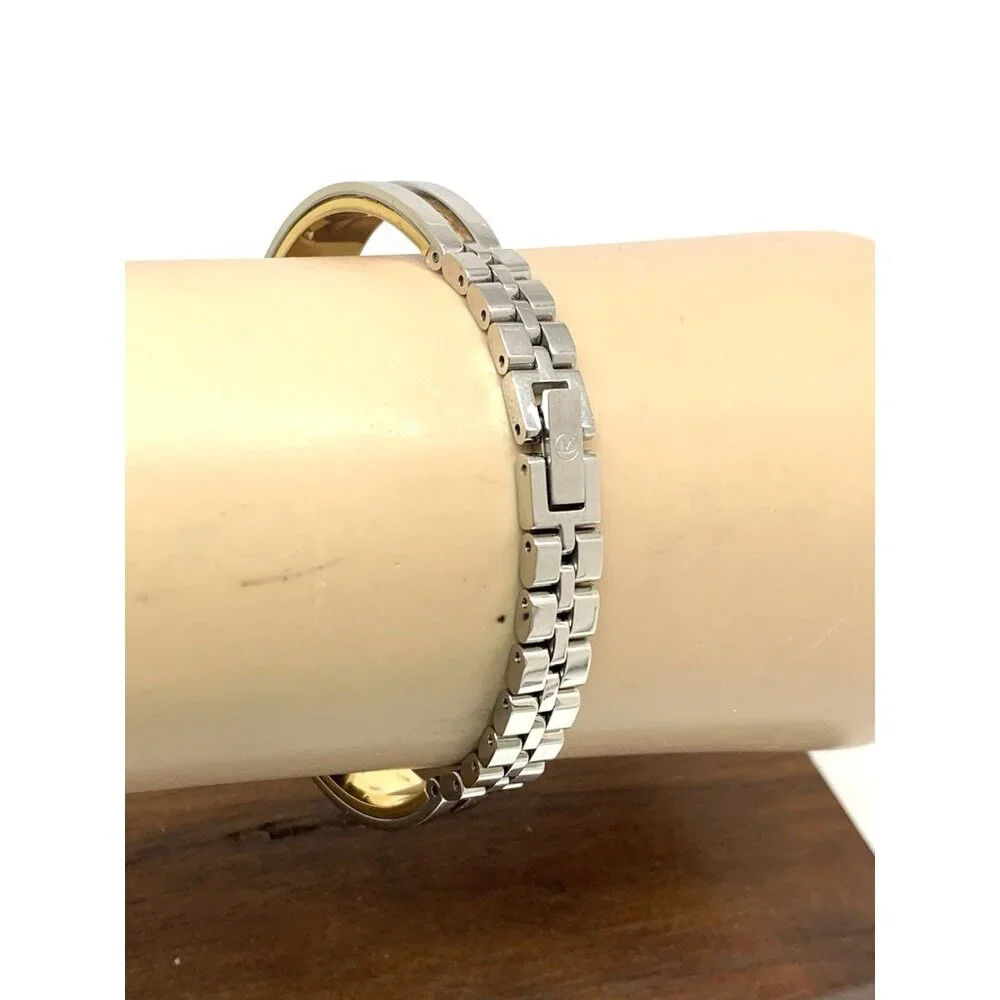 Movado Women's Watch 0607150 Aleena Swiss Quartz Petite 27mm Two Tone Bangle
